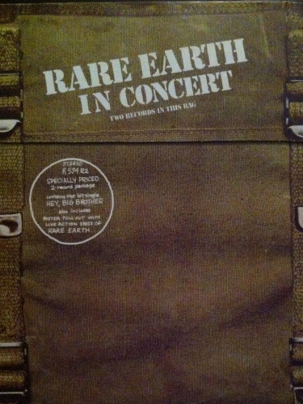 Rare Earth – In Concert 2×LP Vinyl (1975 Canadian Reissue, Motown)